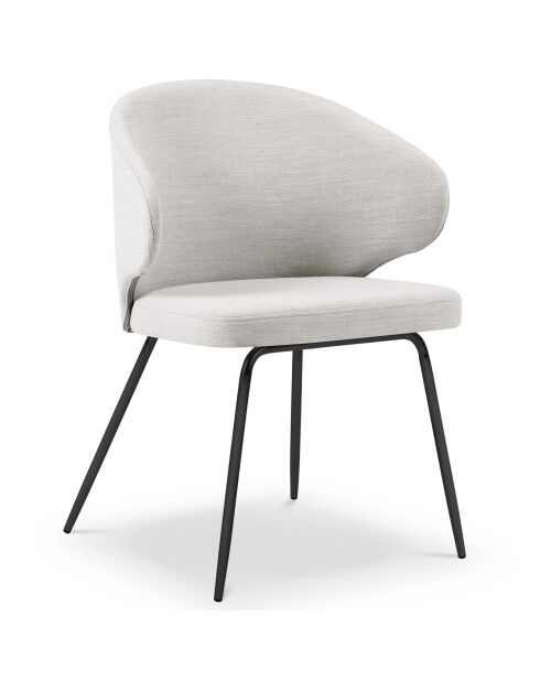 Chaise Némésis gris clair - 57x54x81 cm