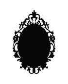 Sticker ardoise Miroir Magique noir - 40x60 cm