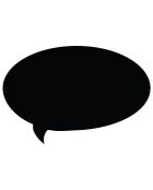 Sticker ardoise Pense bête noir - 40x60 cm