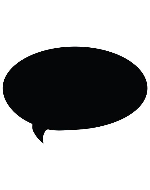 Sticker ardoise Pense bête noir - 40x60 cm