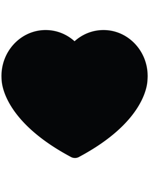 Sticker ardoise Coeur noir - 50x60 cm