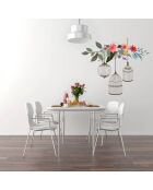 Autocollant Fleurs et cages multicolore - 60x50 cm