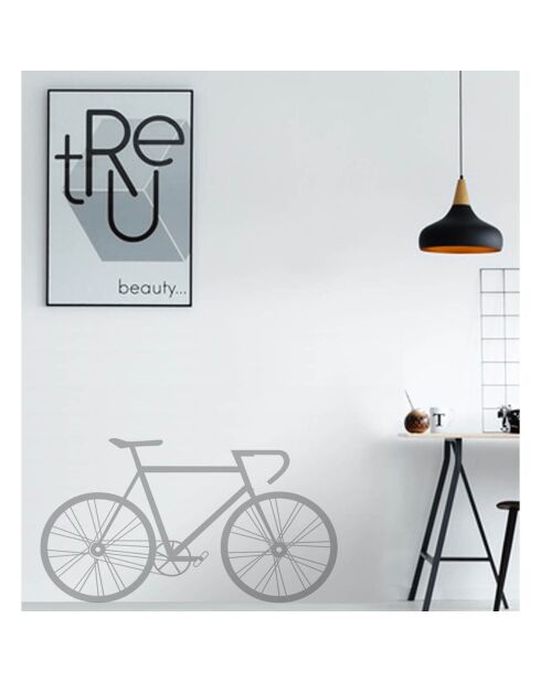 Autocollant vélo noir - 90x50 cm
