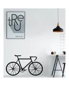Autocollant vélo noir - 90x50 cm