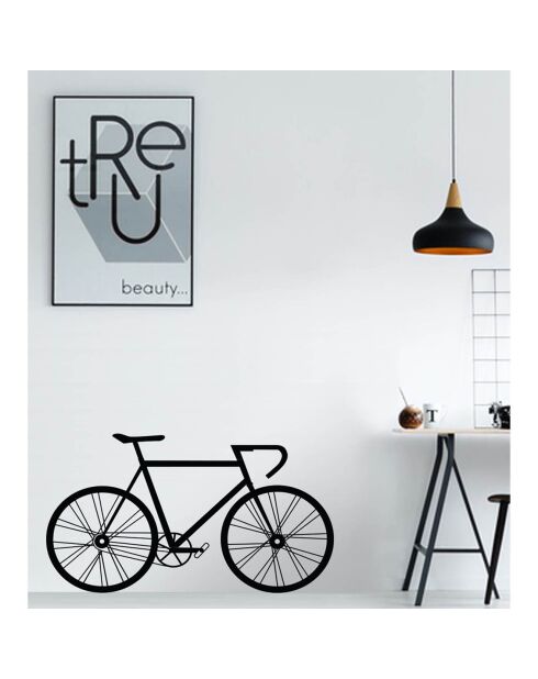Autocollant vélo noir - 90x50 cm