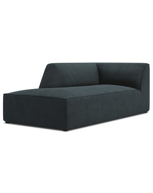 Chaise Longue gauche Sao bleue - 181x93x69 cm