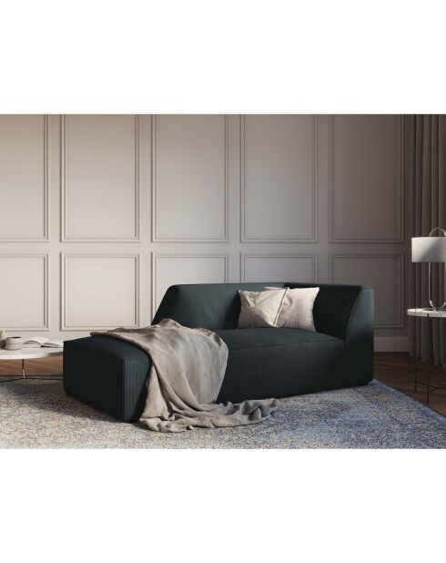Chaise Longue gauche Sao bleue - 181x93x69 cm