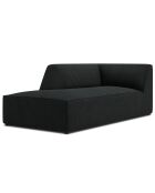 Chaise Longue gauche Sao noire - 181x93x69 cm