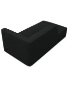 Chaise Longue gauche Sao noire - 181x93x69 cm