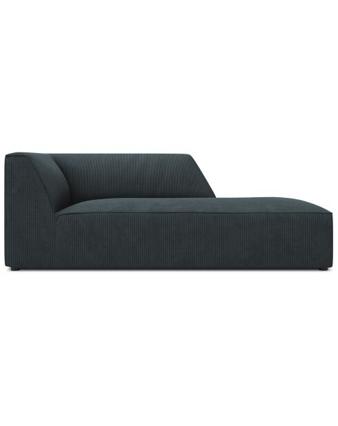 Chaise Longue droit Sao bleue - 181x93x69 cm