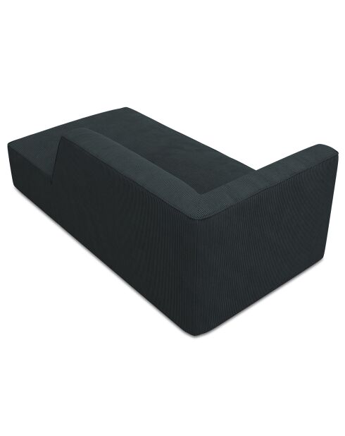 Chaise Longue droit Sao bleue - 181x93x69 cm