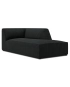 Chaise Longue droit Sao noire - 181x93x69 cm