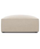 Pouf Velours Sao beige - 93x93x40 cm