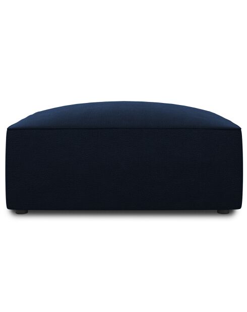 Pouf Velours Sao bleu roi - 93x93x40 cm
