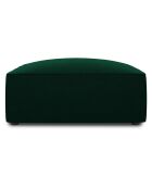 Pouf Velours Sao vert bouteille - 93x93x40 cm