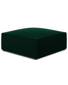 Pouf Velours Sao vert bouteille - 93x93x40 cm