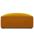 Pouf Velours Sao jaune - 93x93x40 cm