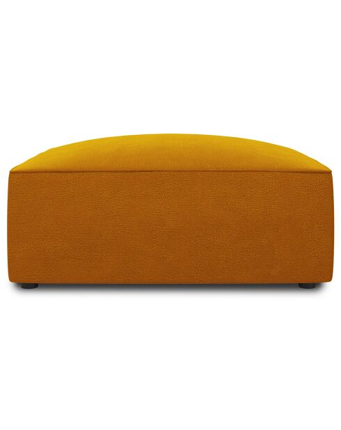 Pouf Velours Sao jaune - 93x93x40 cm