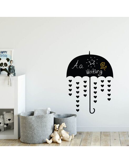 Sticker ardoise Parapluie noir - 60x90 cm