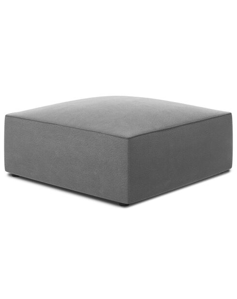 Pouf Velours Sao gris clair - 93x93x40 cm