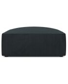 Pouf Velours côtelé Sao bleu - 93x93x40 cm