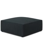 Pouf Velours côtelé Sao bleu - 93x93x40 cm