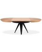 Table extensible Magnus beige - 130x130x76 cm