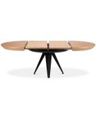 Table extensible Magnus beige - 130x130x76 cm