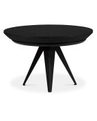 Table extensible Magnus noire - 130x130x76 cm
