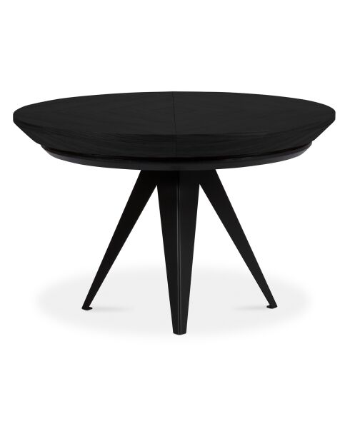 Table extensible Magnus noire - 130x130x76 cm