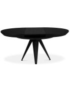 Table extensible Magnus noire - 130x130x76 cm