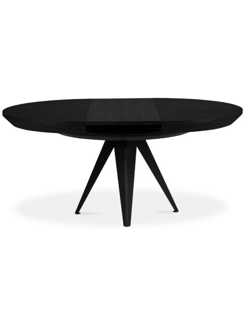 Table extensible Magnus noire - 130x130x76 cm