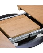Table extensible Magnus beige - 130x130x76 cm