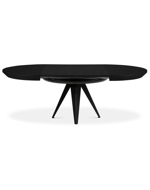 Table extensible Magnus noire - 130x130x76 cm