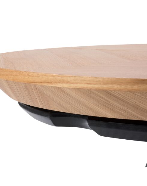 Table extensible Magnus beige - 130x130x76 cm