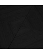Table extensible Magnus noire - 130x130x76 cm