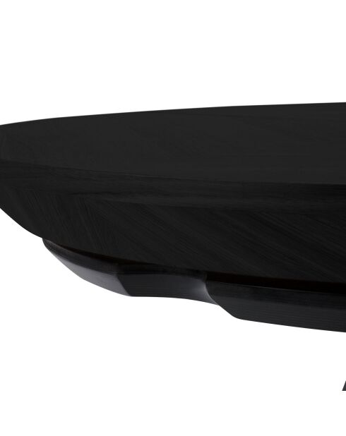 Table extensible Magnus noire - 130x130x76 cm