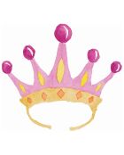 Sticker tête de lit couronne multicolore - 90x80 cm
