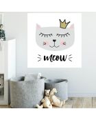 Affiche murale Chat  multicolore - 80x80 cm