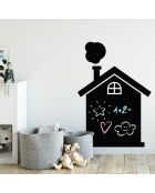 Sticker ardoise Maison noir - 80x120 cm