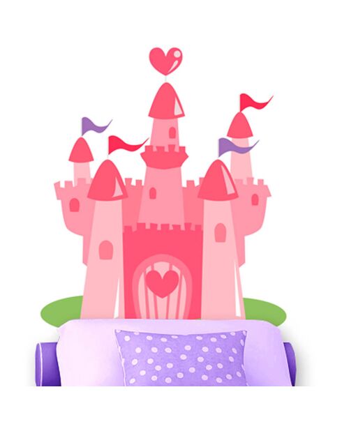 Sticker Château multicolore - 90x120 cm