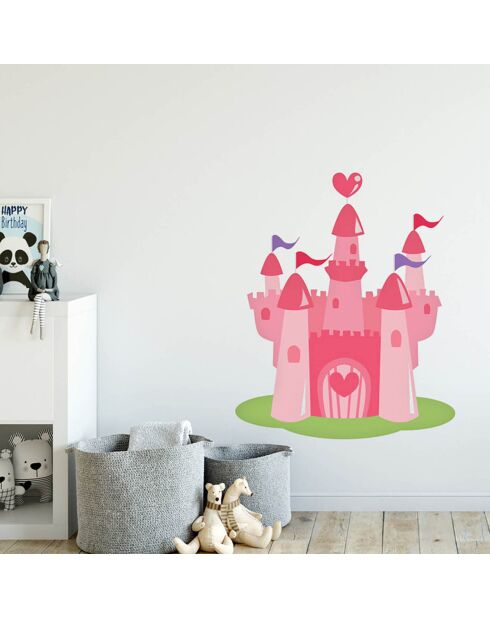 Sticker Château multicolore - 90x120 cm