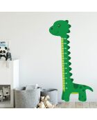 Sticker Toise Dinosaure vert - 85x160 cm