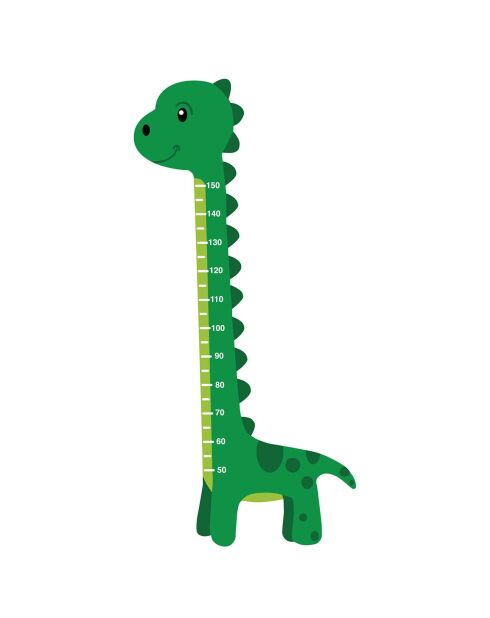 Sticker Toise Dinosaure vert - 85x160 cm