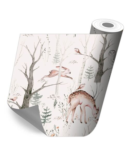Rouleau d'autocollants Forêt d'automne multicolore - 80x210 cm