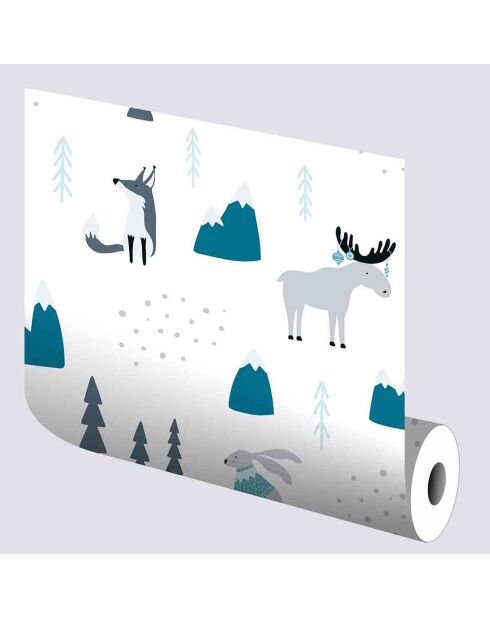 Autocollant Vinyle Forêt  multicolore - 65x300 cm