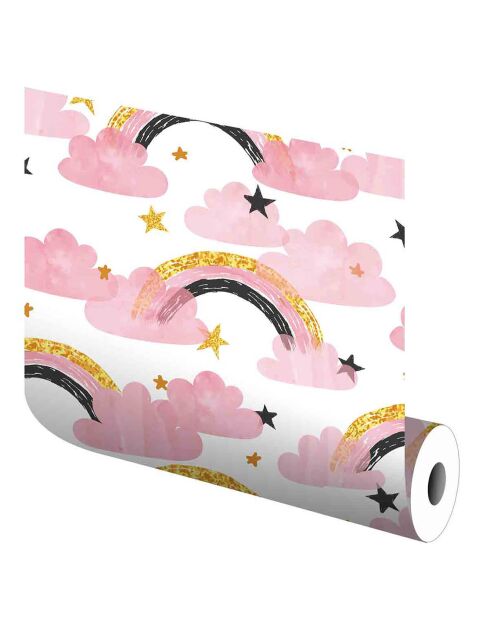 Autocollant Vinyle Arc-en-ciel  multicolore - 65x300 cm