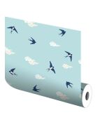Autocollant Vinyle Hirondelles multicolore - 65x300 cm