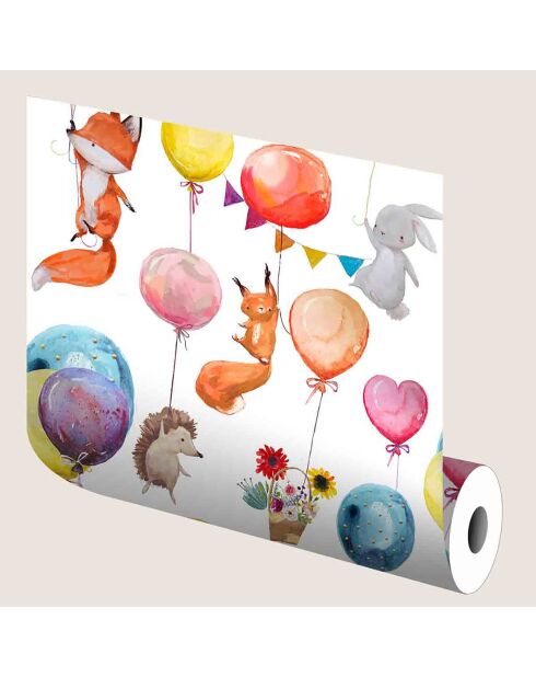 Vinyle autocollant Fête d'animaux  multicolore - 65x300 cm