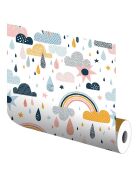 Vinyle autocollant Motifs scandinaves  multicolore - 65x300 cm